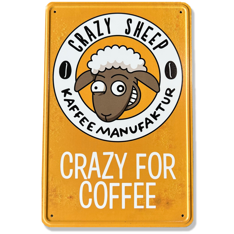 Crazy Sheep Blechschild